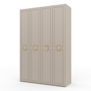 ארון 4 דלתות עם תא תלייה – דגם זית