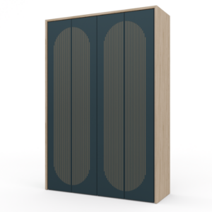 ארון 4 דלתות עם תא תלייה – דגם לבנה