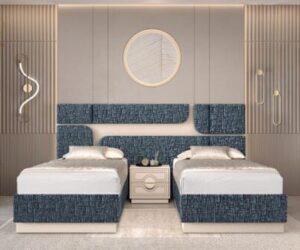 מיטה מרופדת דגם בוטומי