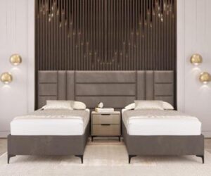 מיטה מרופדת דגם מונוקו